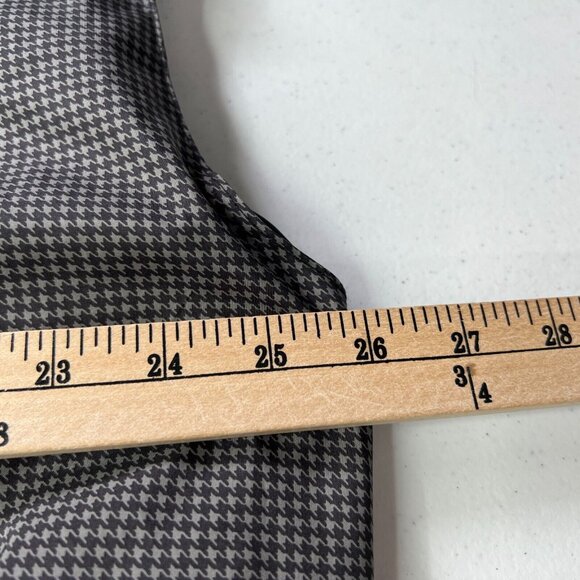 Dryjoys By Foot Joy Golf Vest Mens Large Black Houndstooth 1/4 Zip - Picture 8 of 9